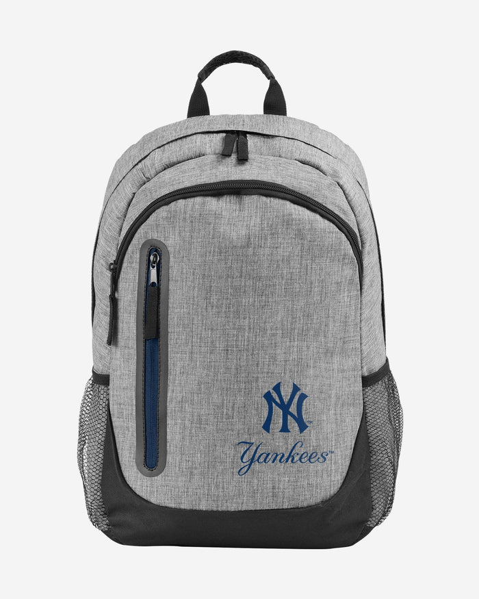 New York Yankees Heather Grey Bold Color Backpack FOCO