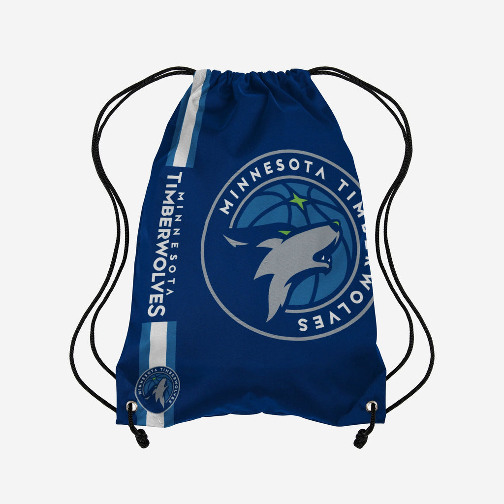 Minnesota Timberwolves Big Logo Drawstring Backpack FOCO - FOCO.com