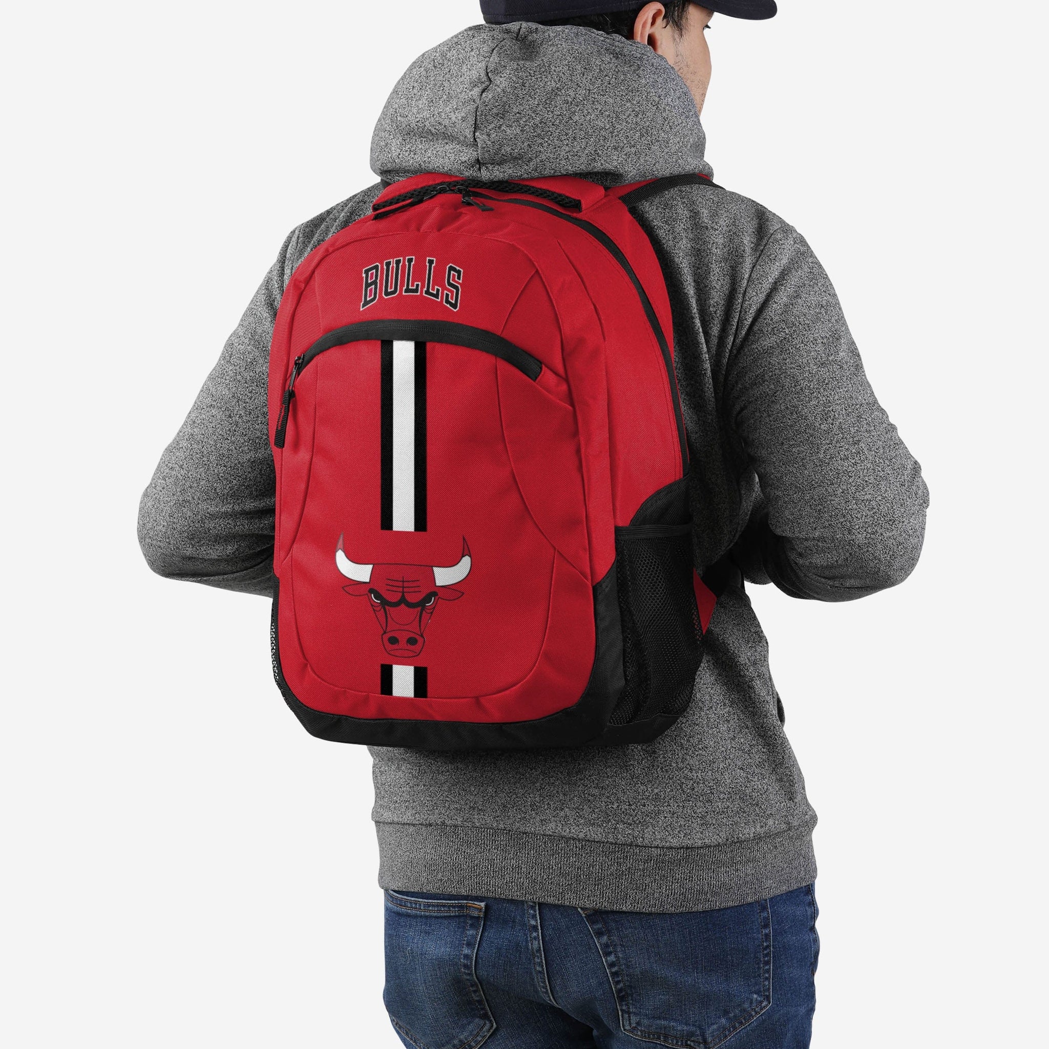 NBA Chicago Bulls Logo Mini Backpack Black/red