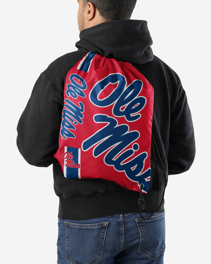 Ole Miss Rebels Big Logo Drawstring Backpack FOCO - FOCO.com