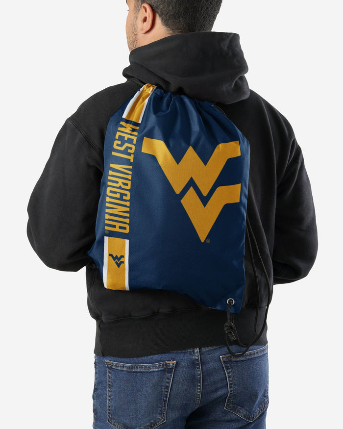 West Virginia Mountaineers Big Logo Drawstring Backpack FOCO - FOCO.com