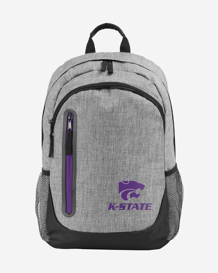 Kansas State Wildcats Heather Grey Bold Color Backpack FOCO - FOCO.com