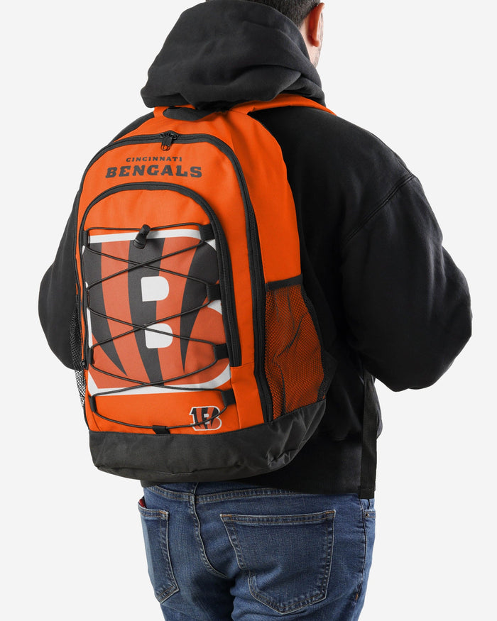 Cincinnati Bengals Big Logo Bungee Backpack FOCO - FOCO.com