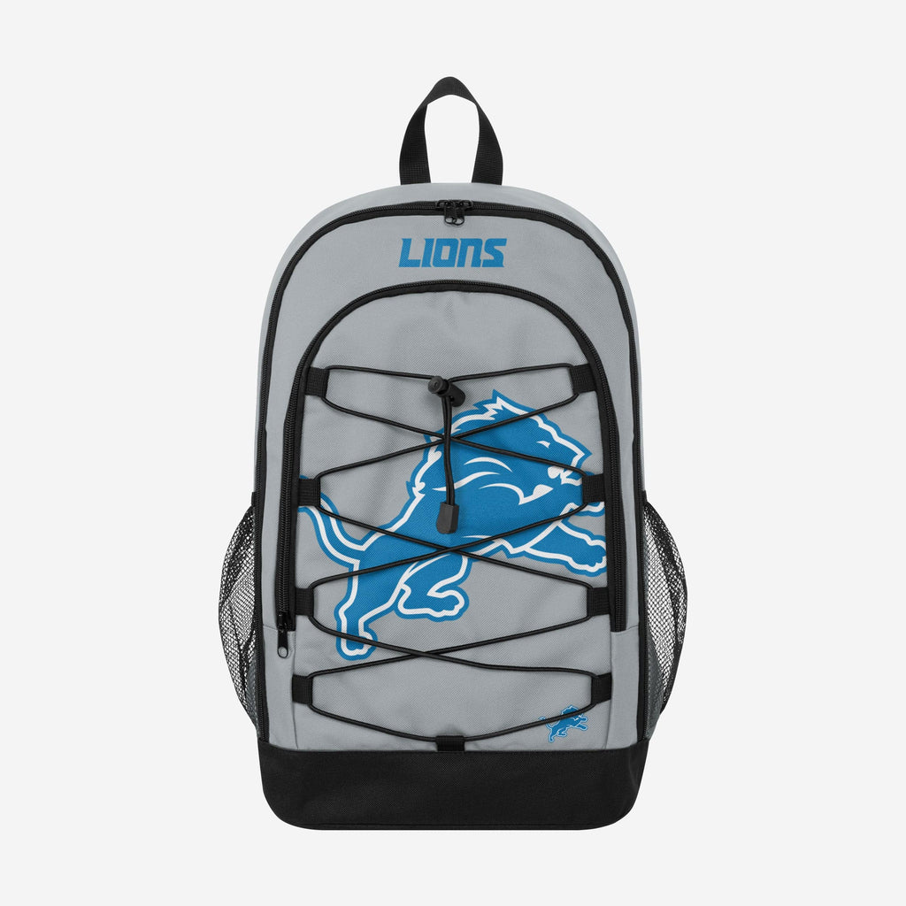 Detroit Lions Big Logo Bungee Backpack FOCO - FOCO.com