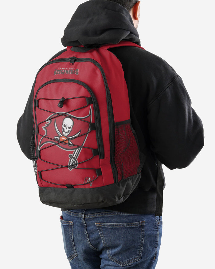 Tampa Bay Buccaneers Big Logo Bungee Backpack FOCO - FOCO.com