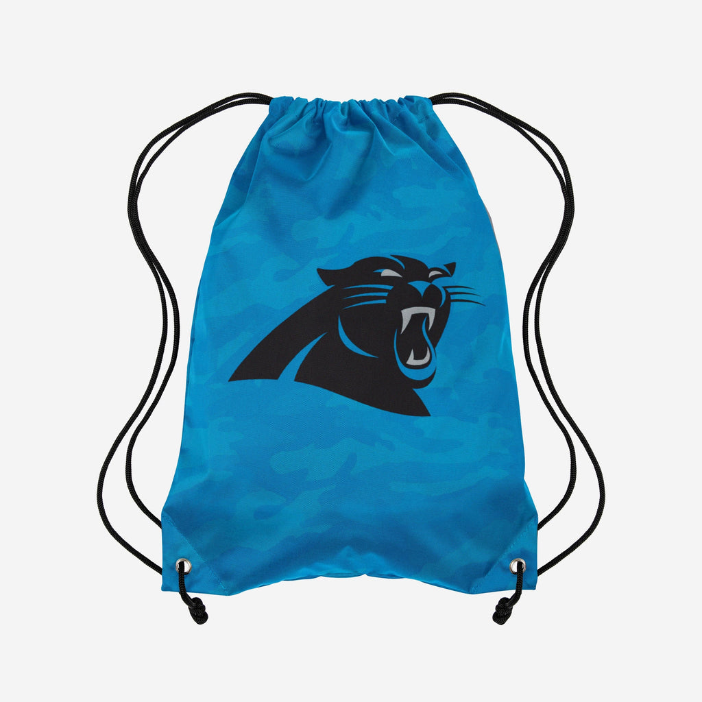 Carolina Panthers Big Logo Camo Drawstring Backpack FOCO - FOCO.com