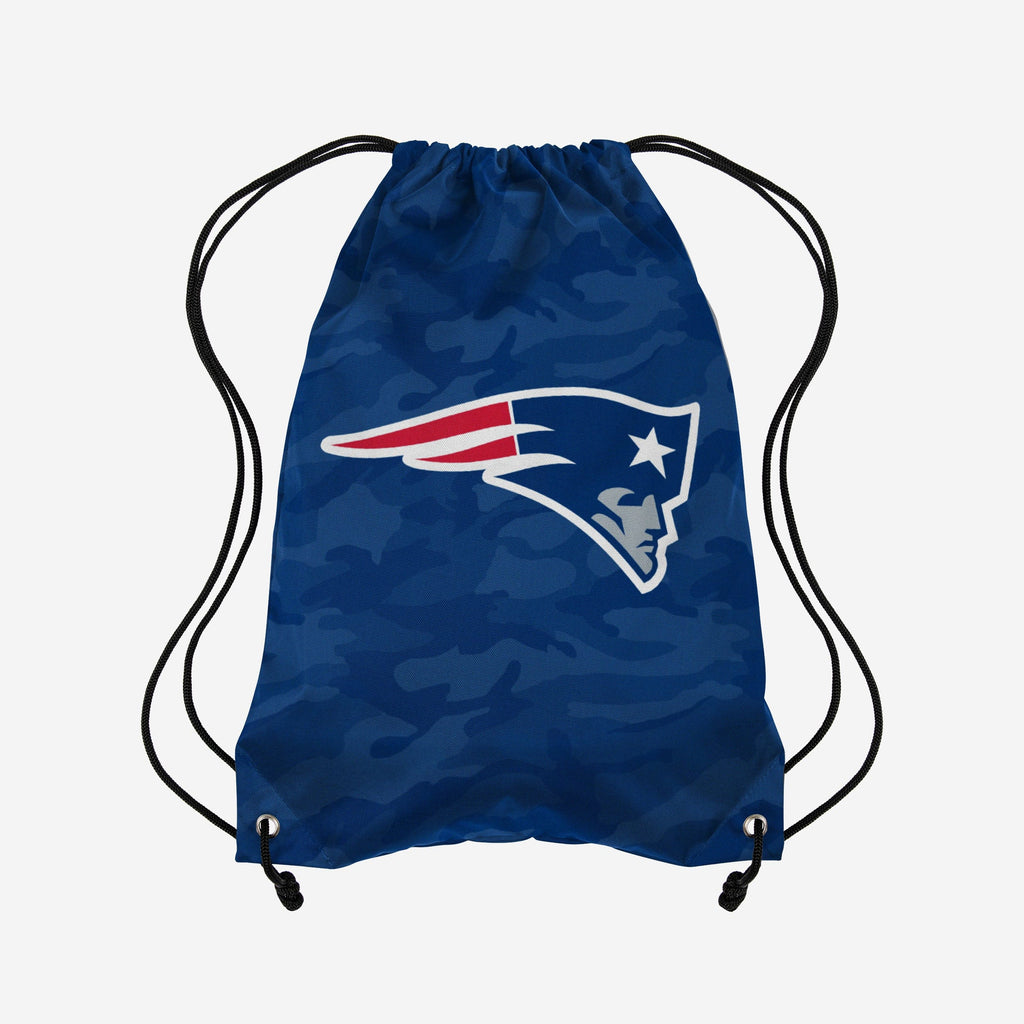 New England Patriots Big Logo Camo Drawstring Backpack FOCO - FOCO.com