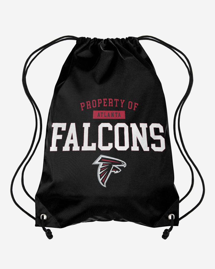 Atlanta Falcons Property Of Drawstring Backpack FOCO - FOCO.com