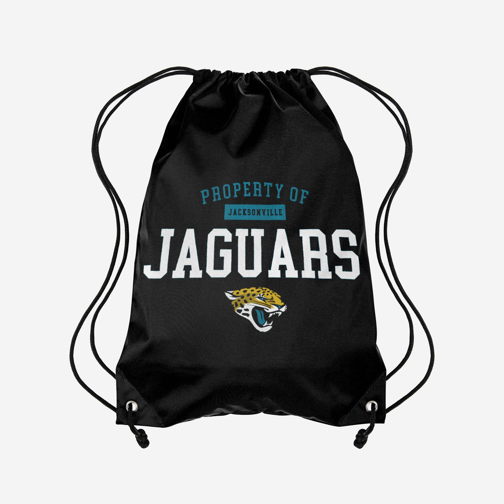 Jacksonville Jaguars Property Of Drawstring Backpack FOCO - FOCO.com