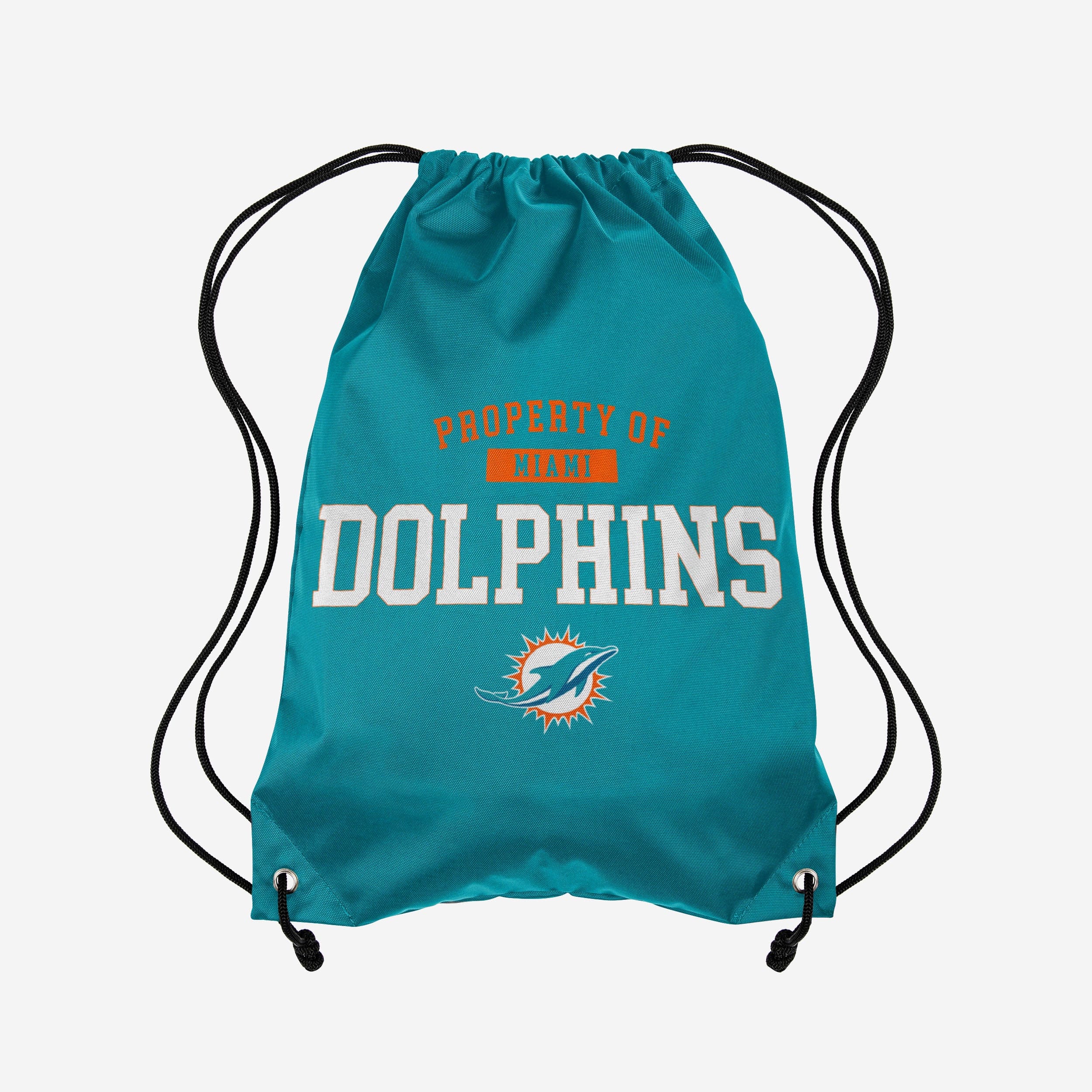 : FOCO Miami Dolphins NFL Big Logo Drawstring Backpack