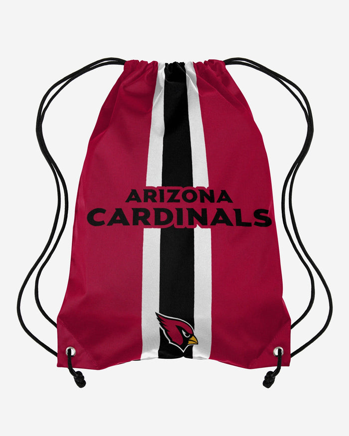 Arizona Cardinals Team Stripe Wordmark Drawstring Backpack FOCO - FOCO.com