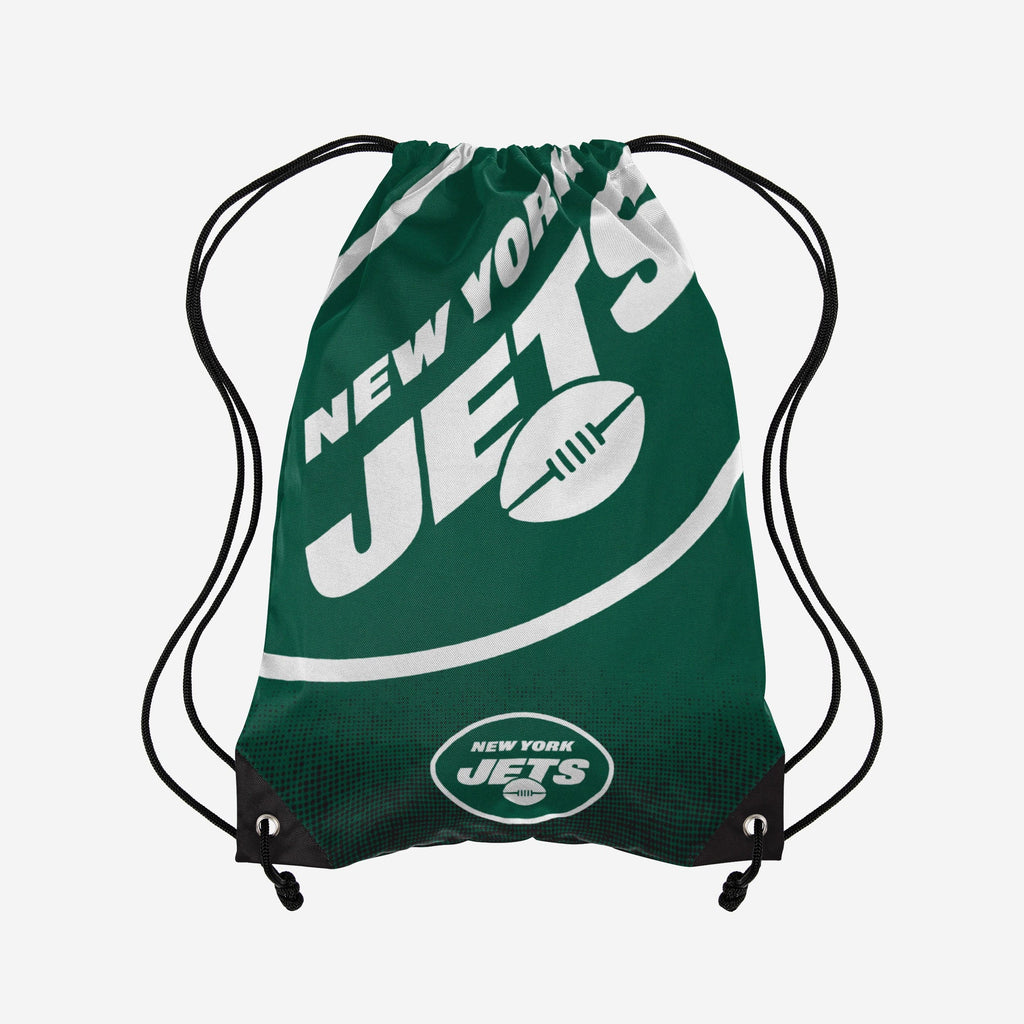 New York Jets Gradient Drawstring Backpack FOCO - FOCO.com