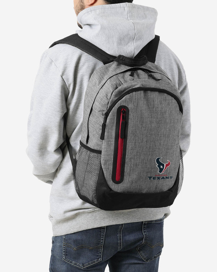 Houston Texans Heather Grey Bold Color Backpack FOCO - FOCO.com