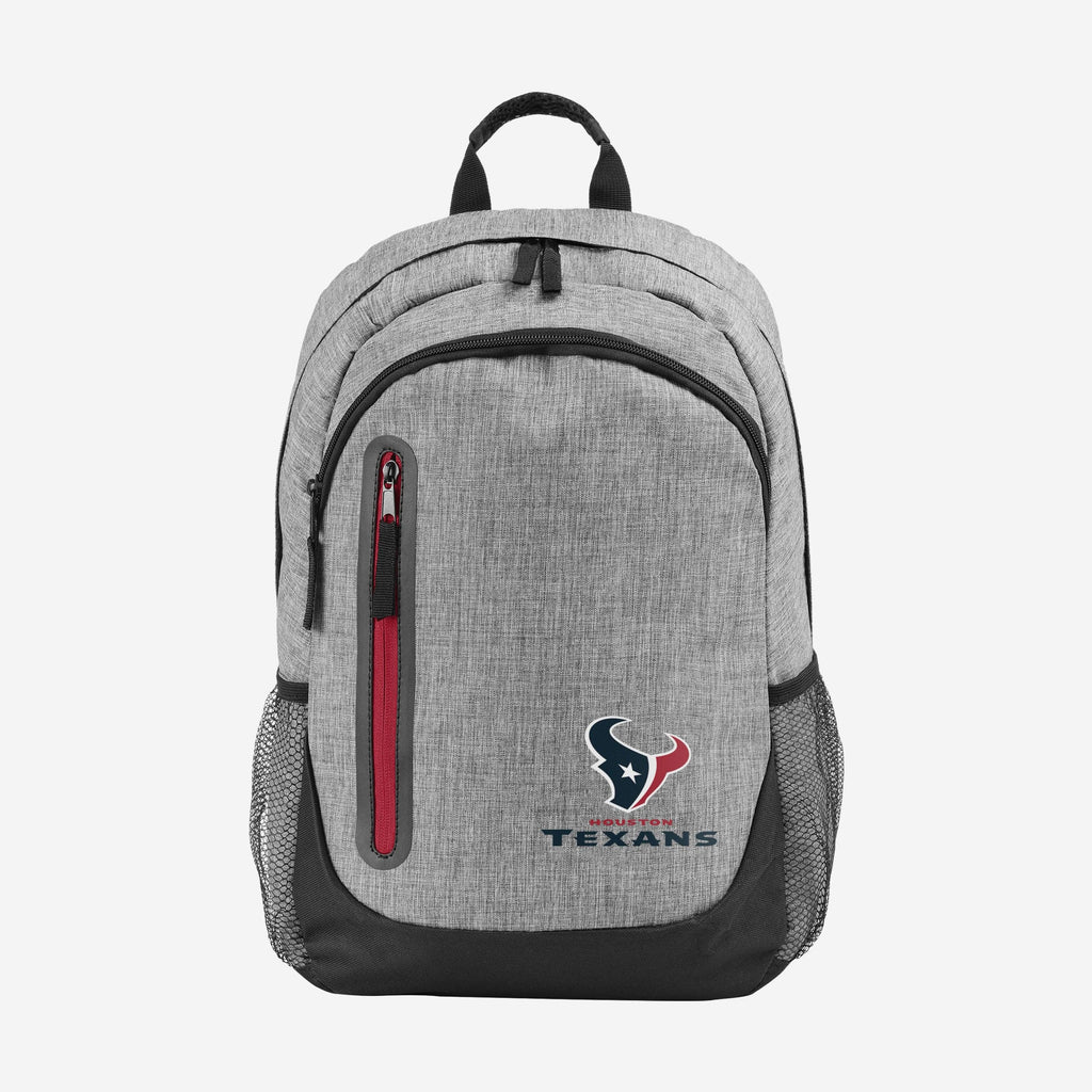 Houston Texans Heather Grey Bold Color Backpack FOCO - FOCO.com