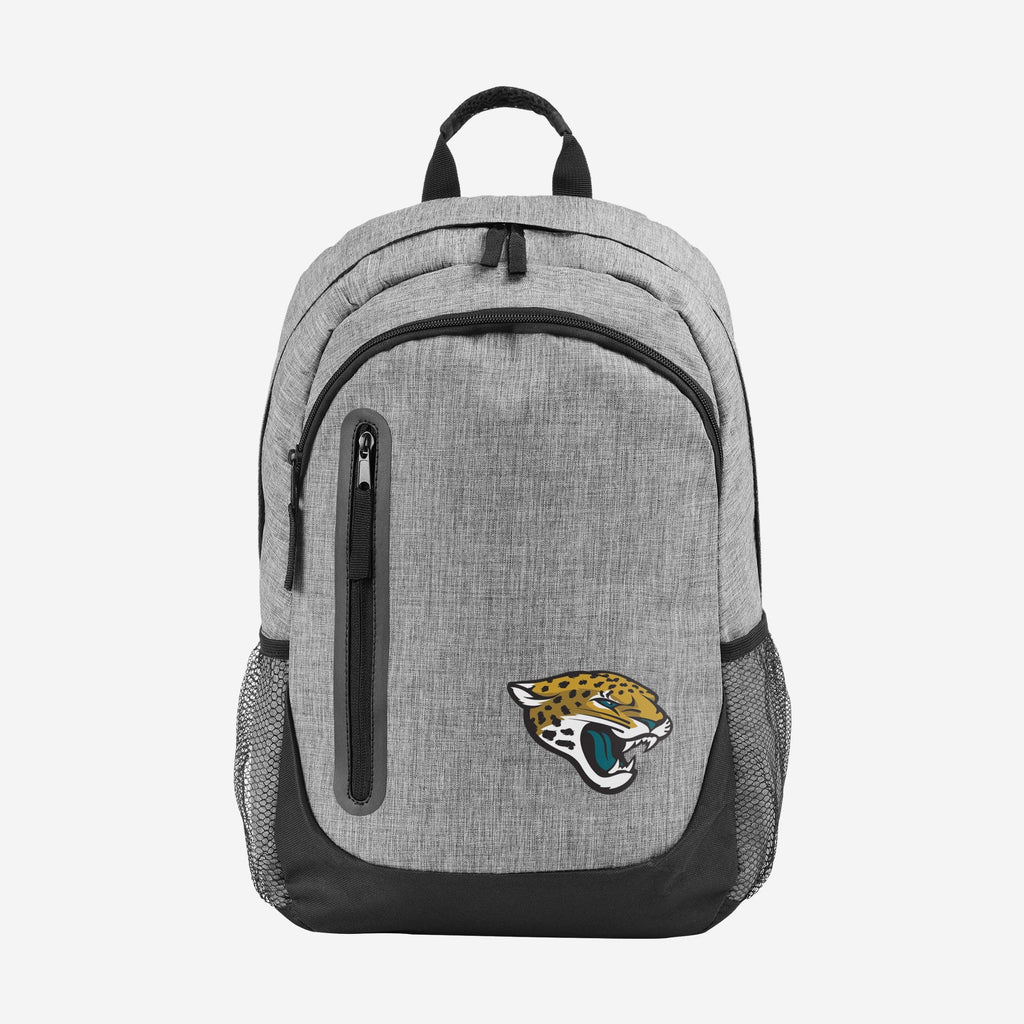 Jacksonville Jaguars Heather Grey Bold Color Backpack FOCO - FOCO.com