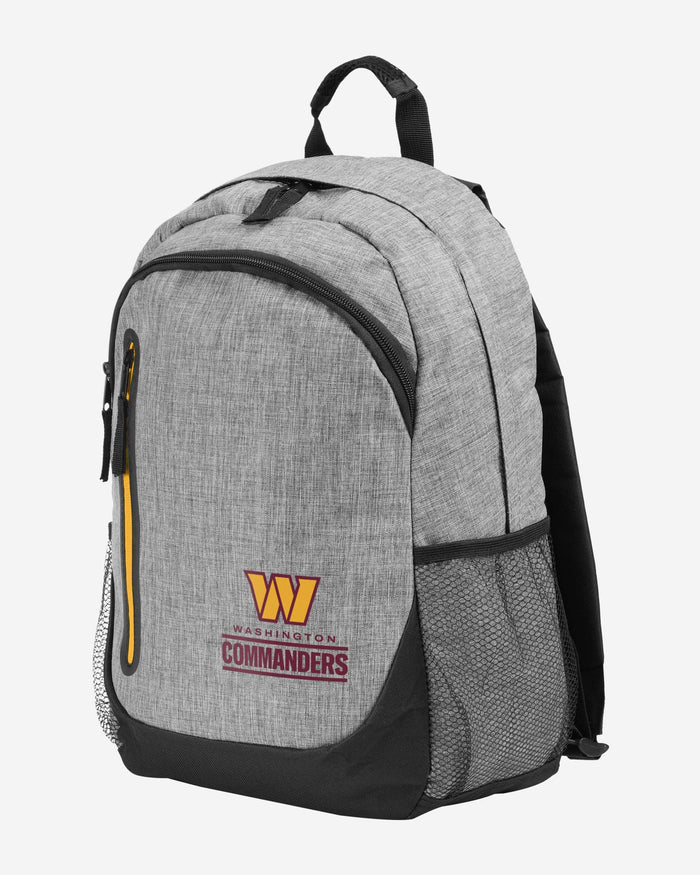 Washington Commanders Heather Grey Bold Color Backpack FOCO - FOCO.com