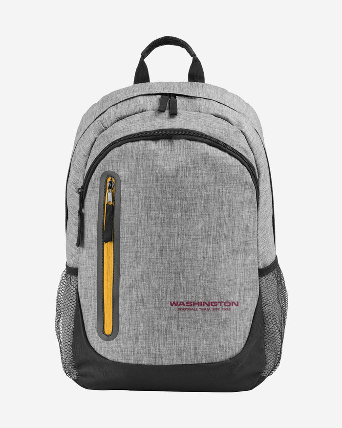 Washington Commanders Original Heather Grey Bold Color Backpack FOCO - FOCO.com