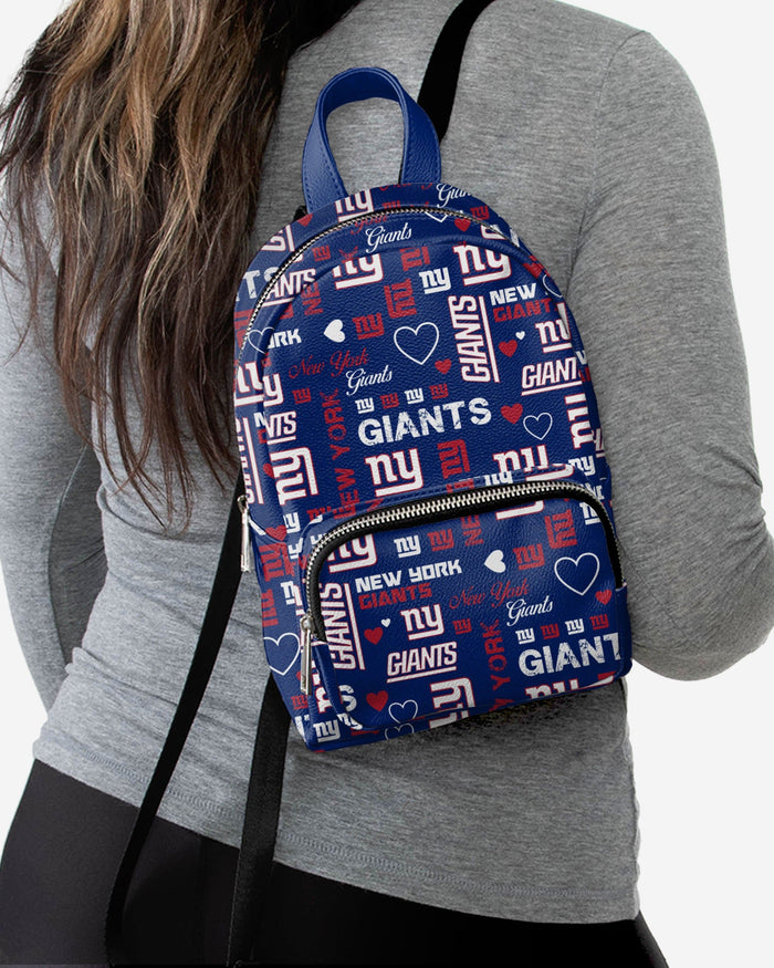 New York Giants Logo Love Mini Backpack FOCO - FOCO.com