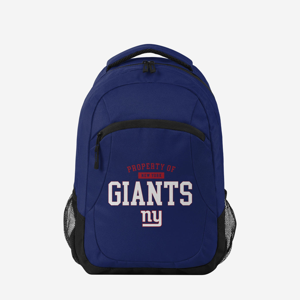 New York Giants Property Of Action Backpack FOCO - FOCO.com