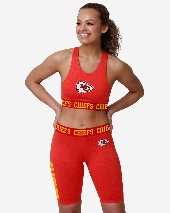 Kansas City Chiefs Womens Team Color Static Sports Bra FOCO