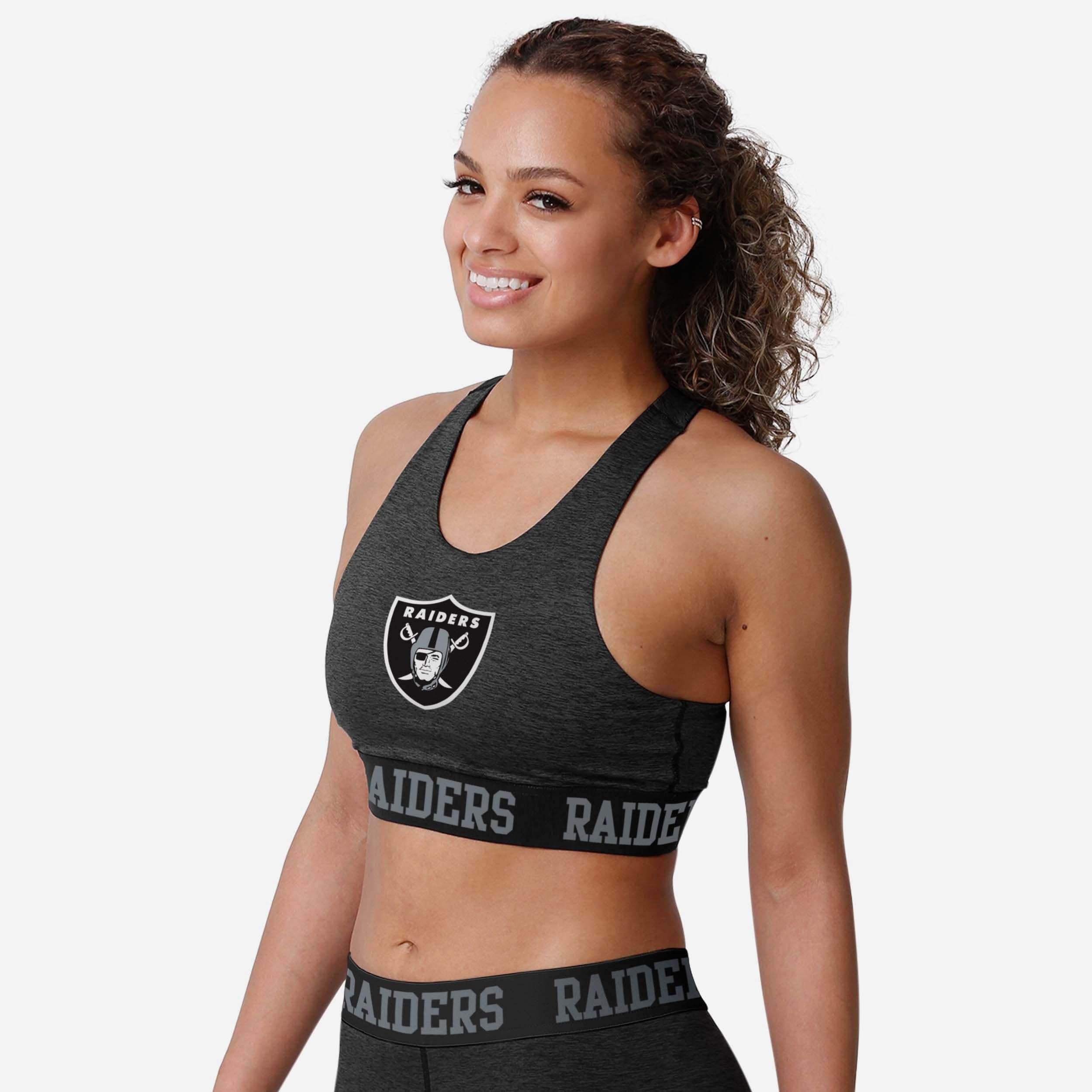 Las Vegas Raiders Concepts Sport Women's Gauge Lounge Bralette - Black