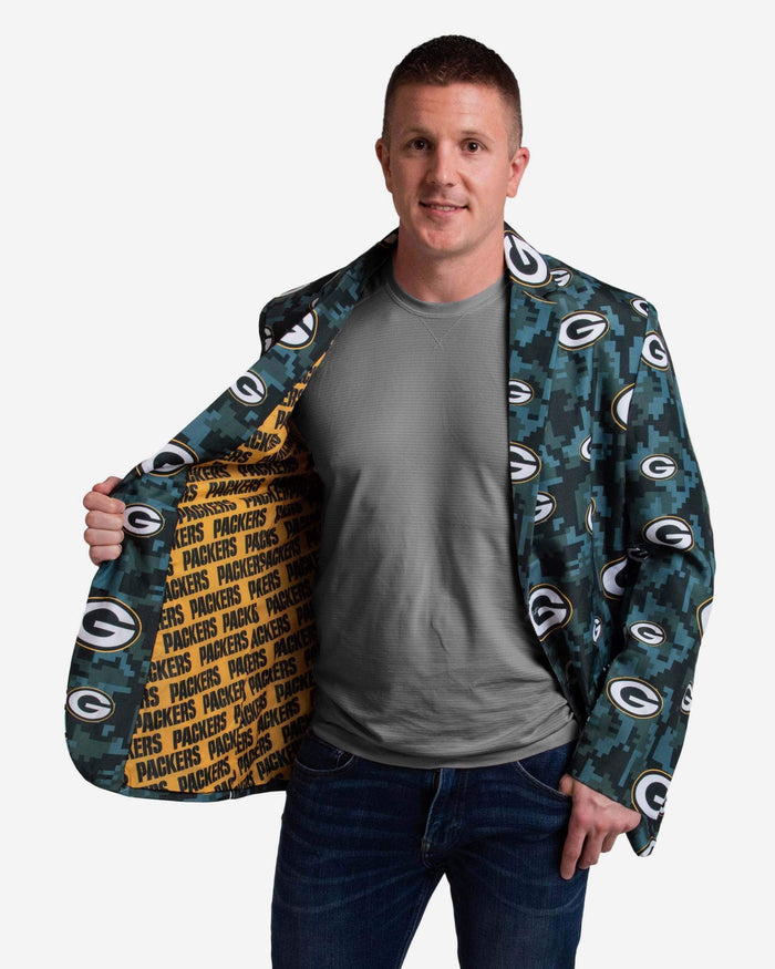 Green Bay Packers Digital Camo Suit Jacket FOCO - FOCO.com