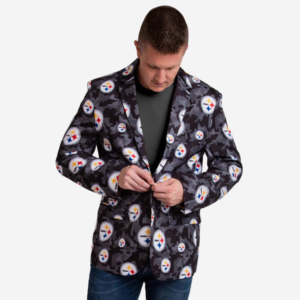 Pittsburgh Steelers Camo Bomber Jacket FOCO