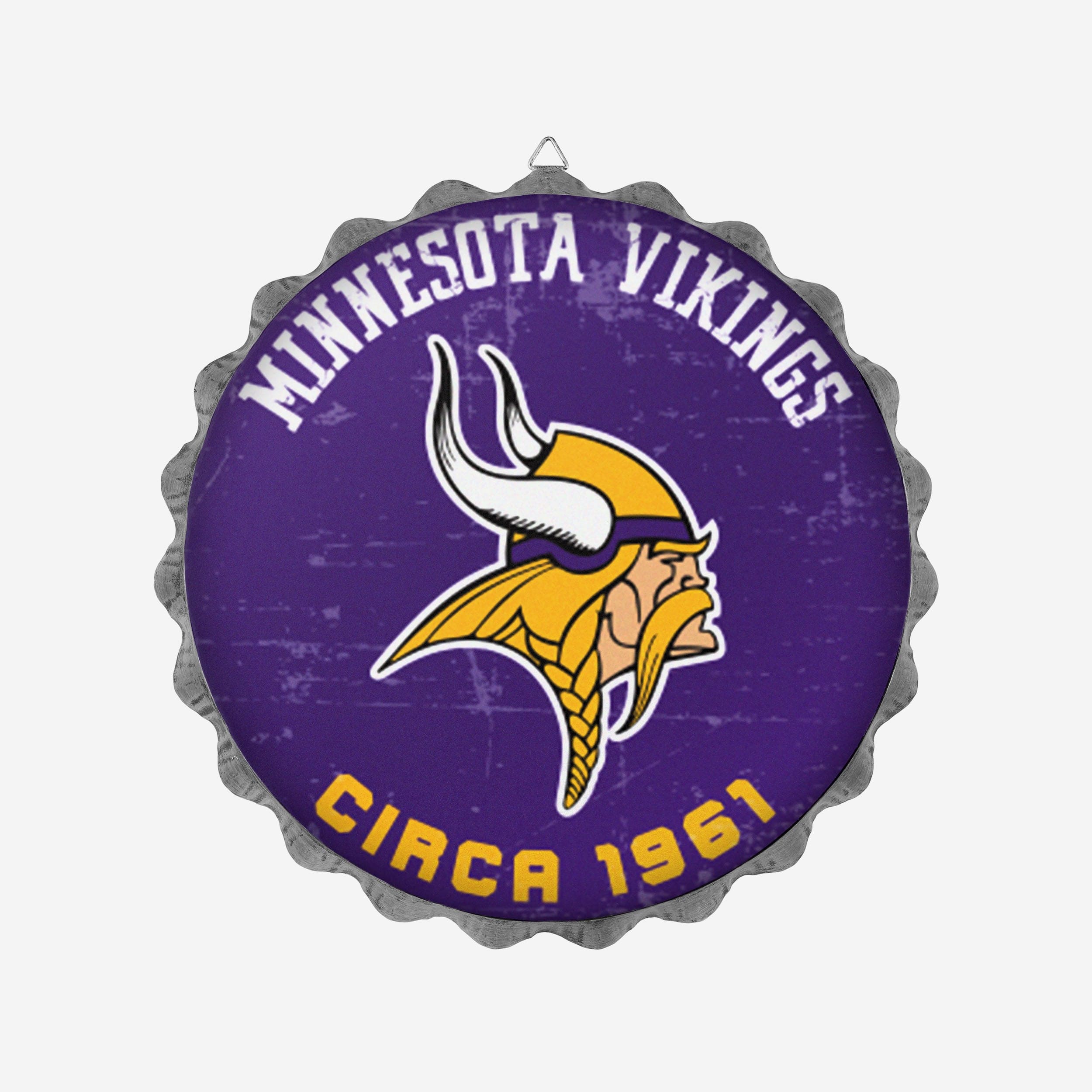 Minnesota Vikings Distressed Round Sign