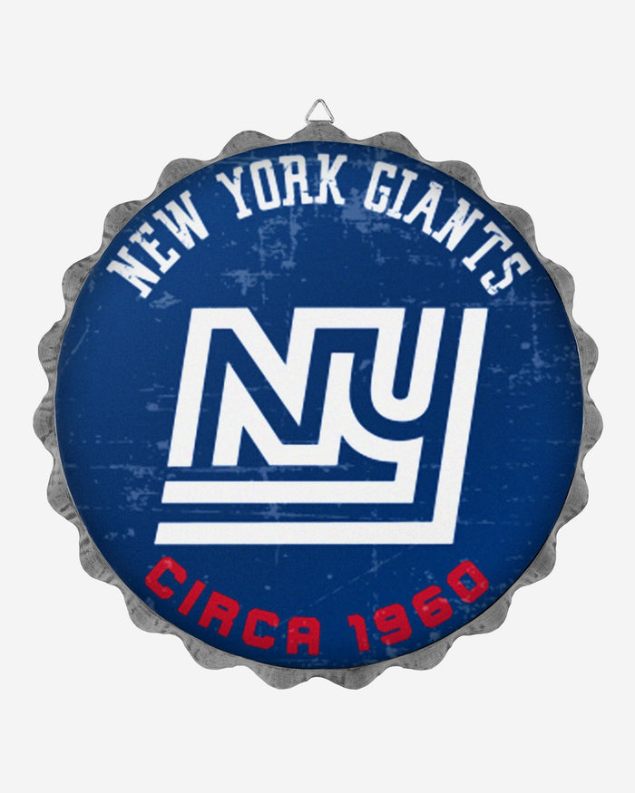 FOCO New York Giants NFL Retro Bottle Cap Wall Sign