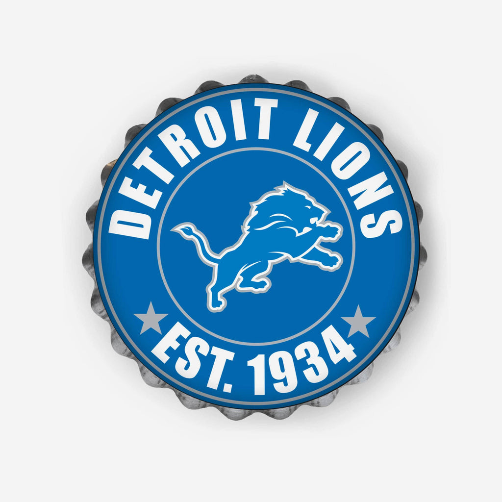 Detroit Lions Bottle Cap Wall Sign FOCO - FOCO.com