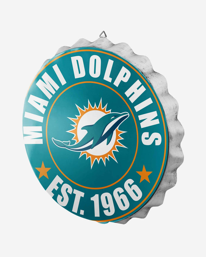 Miami Dolphins Bottle Cap Wall Sign FOCO