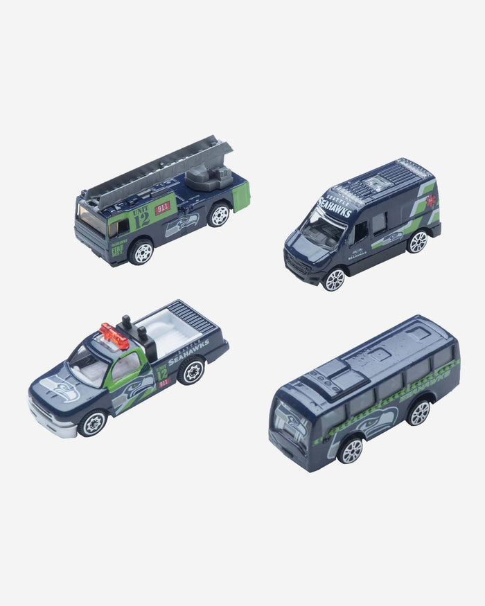 Seattle Seahawks Die Cast Cars 4 Pack FOCO - FOCO.com