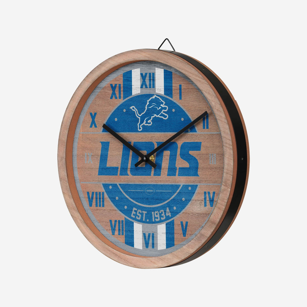 Detroit Lions Barrel Wall Clock FOCO