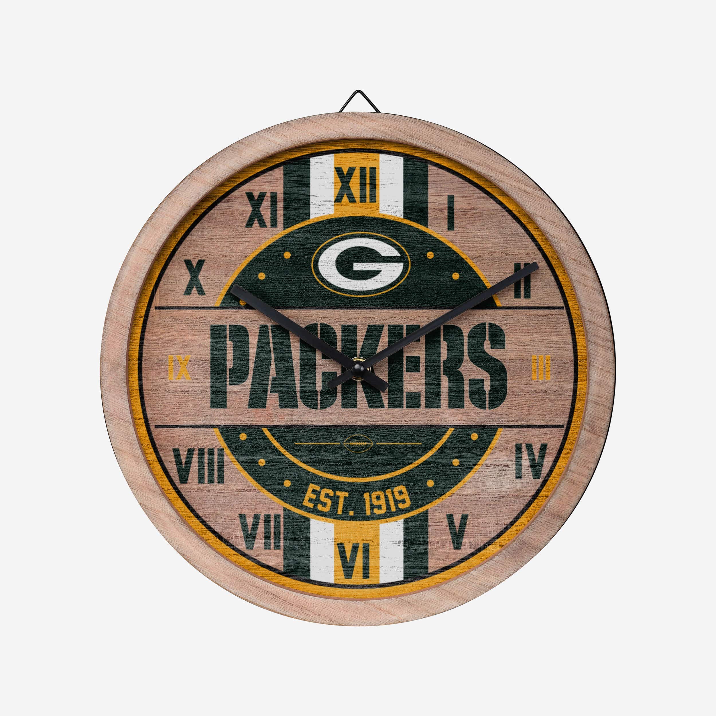 Nfl wooden sale clock