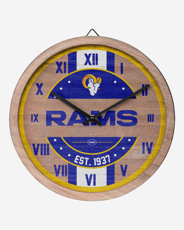 Los Angeles Rams Barrel Wall Clock FOCO - FOCO.com