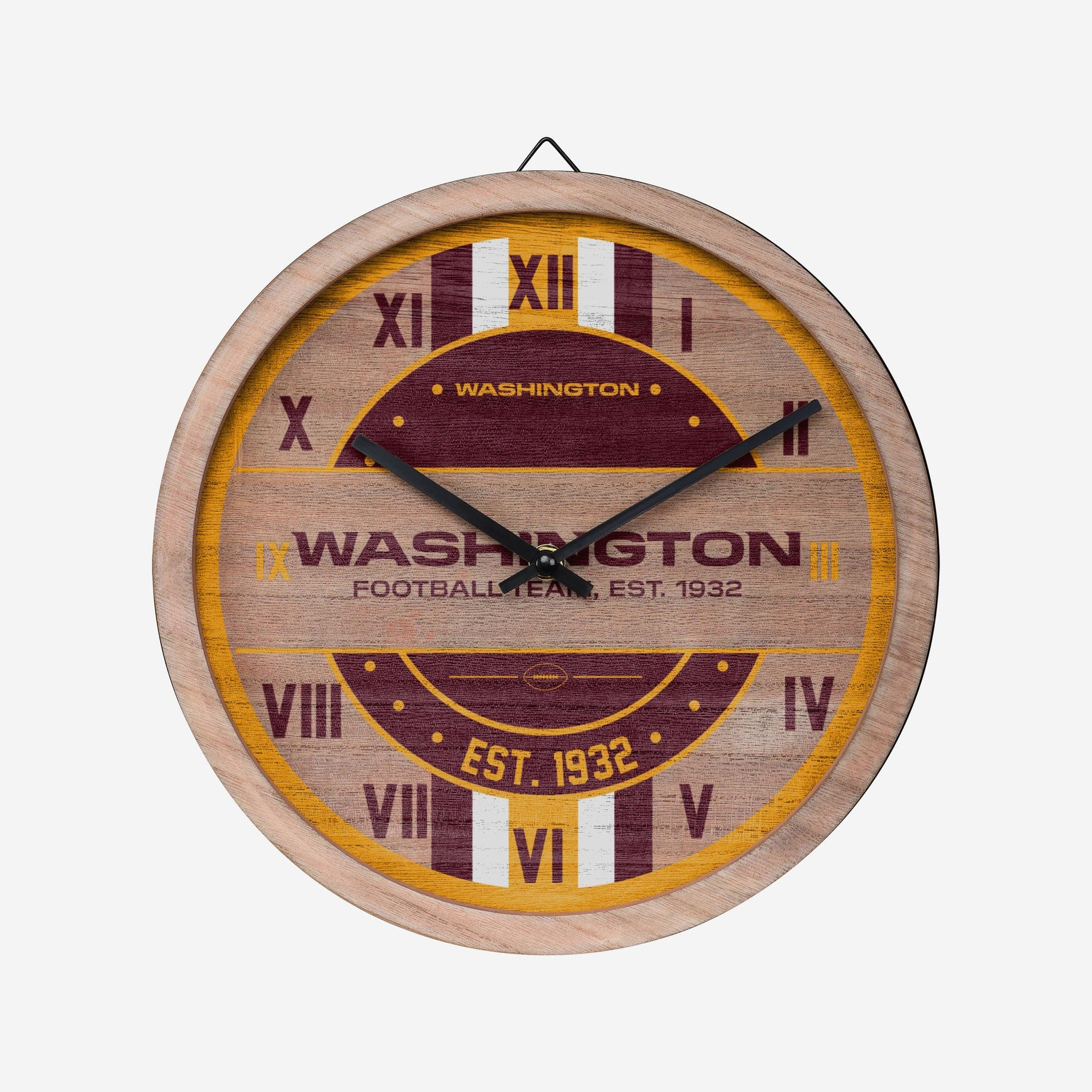 Washington Commanders Original Barrel Wall Clock FOCO