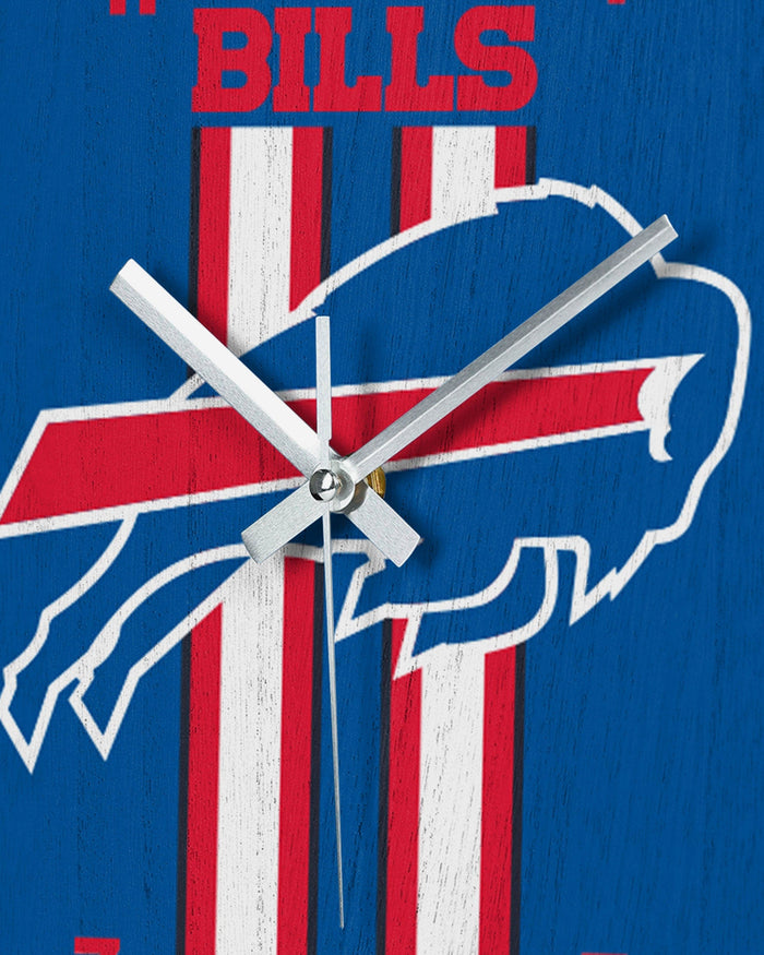 Buffalo Bills Team Stripe Clock FOCO - FOCO.com