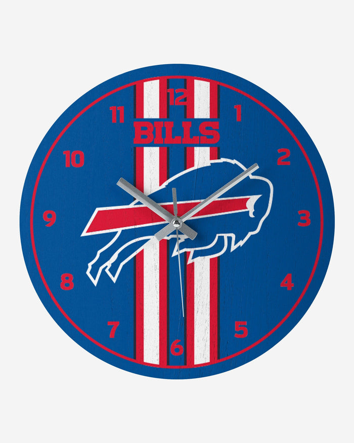 Buffalo Bills Team Stripe Clock FOCO - FOCO.com