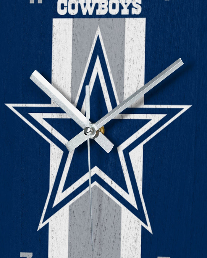 Dallas Cowboys Team Stripe Clock FOCO - FOCO.com