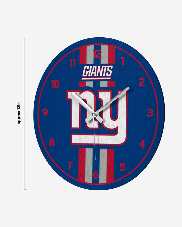 New York Giants Team Stripe Clock FOCO - FOCO.com