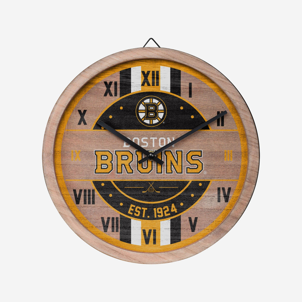 Boston Bruins Barrel Wall Clock FOCO - FOCO.com