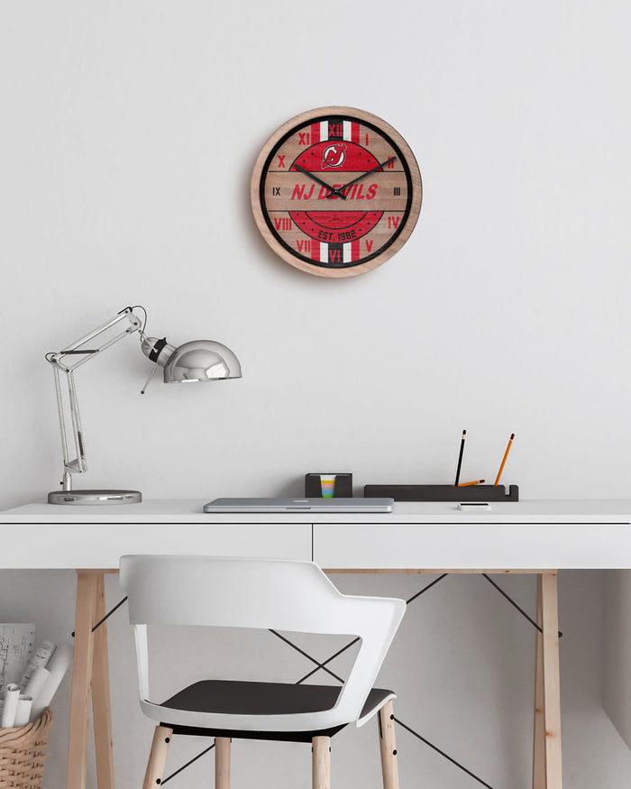 New Jersey Devils Barrel Wall Clock FOCO - FOCO.com