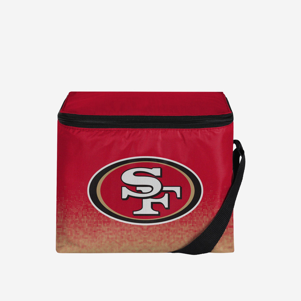 San Francisco 49ers Big Logo Gradient 6 Pack Cooler FOCO - FOCO.com