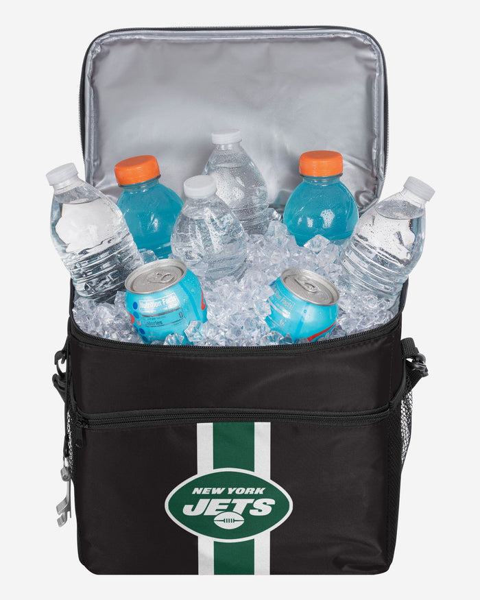 New York Jets Team Stripe Tailgate 24 Pack Cooler FOCO - FOCO.com