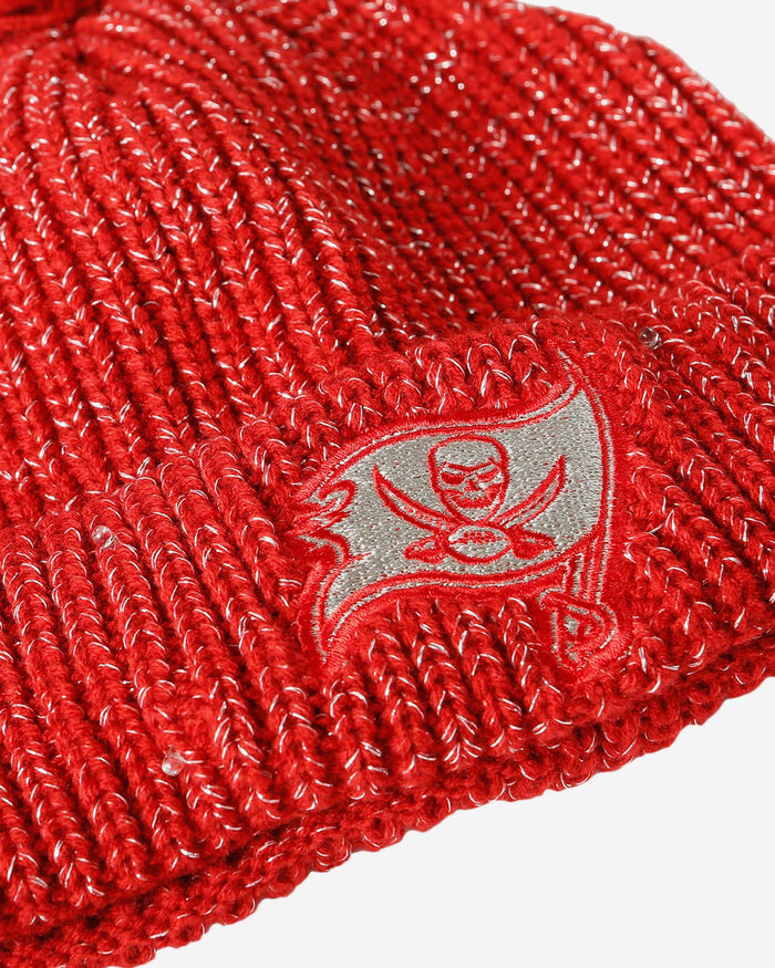 Tampa Bay Buccaneers Womens Glitter Knit Cold Weather Set FOCO - FOCO.com