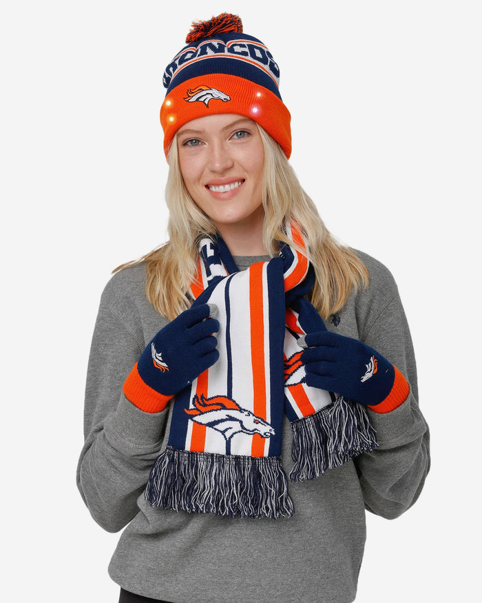 Denver Broncos Snow Stealer Cold Weather Set FOCO - FOCO.com