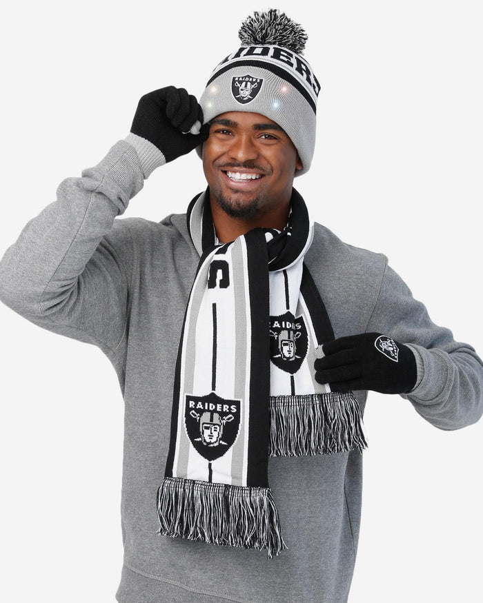 FOCO Las Vegas Raiders Cropped Logo Texting Gloves