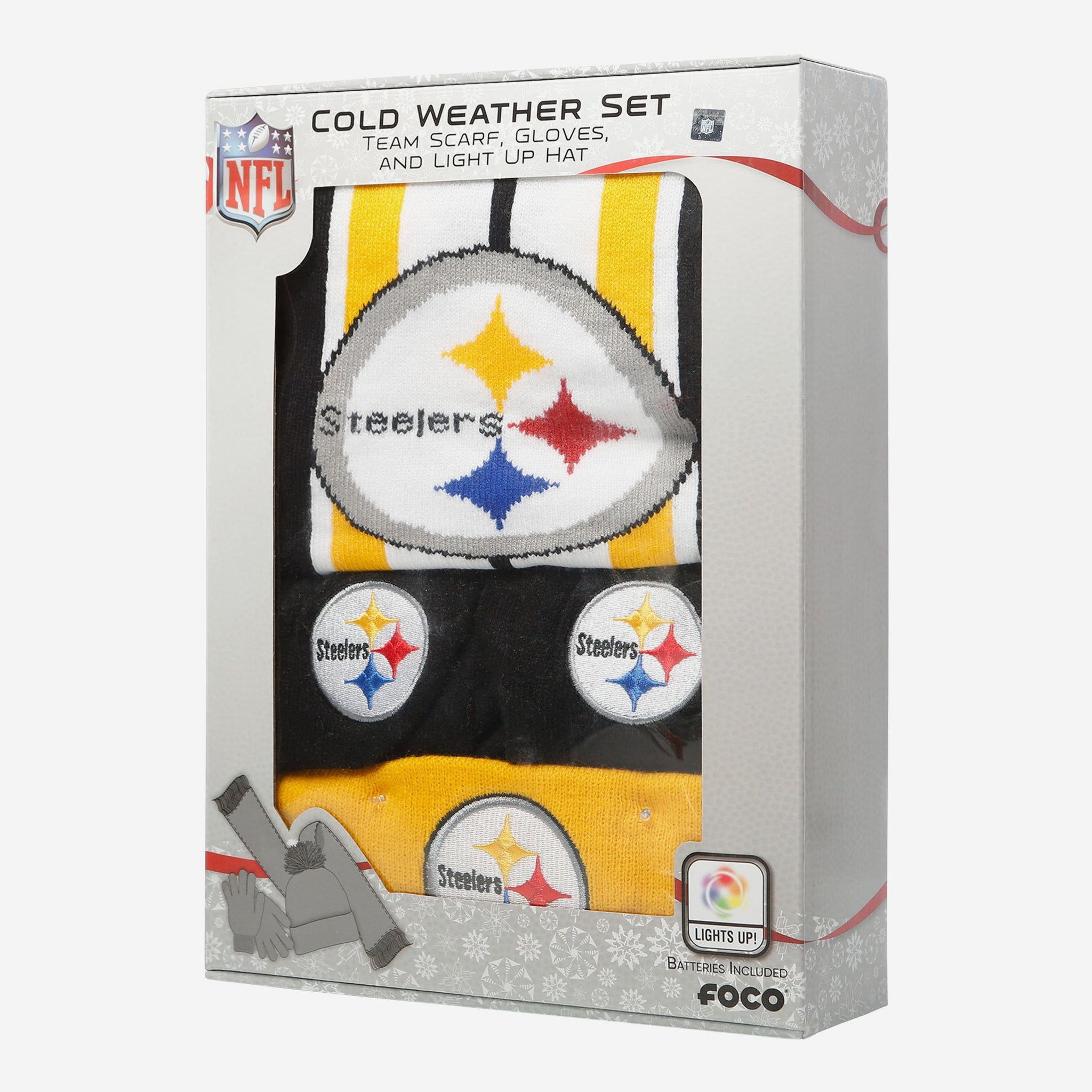 Pittsburgh Steelers Snow Stealer Cold Weather Set FOCO