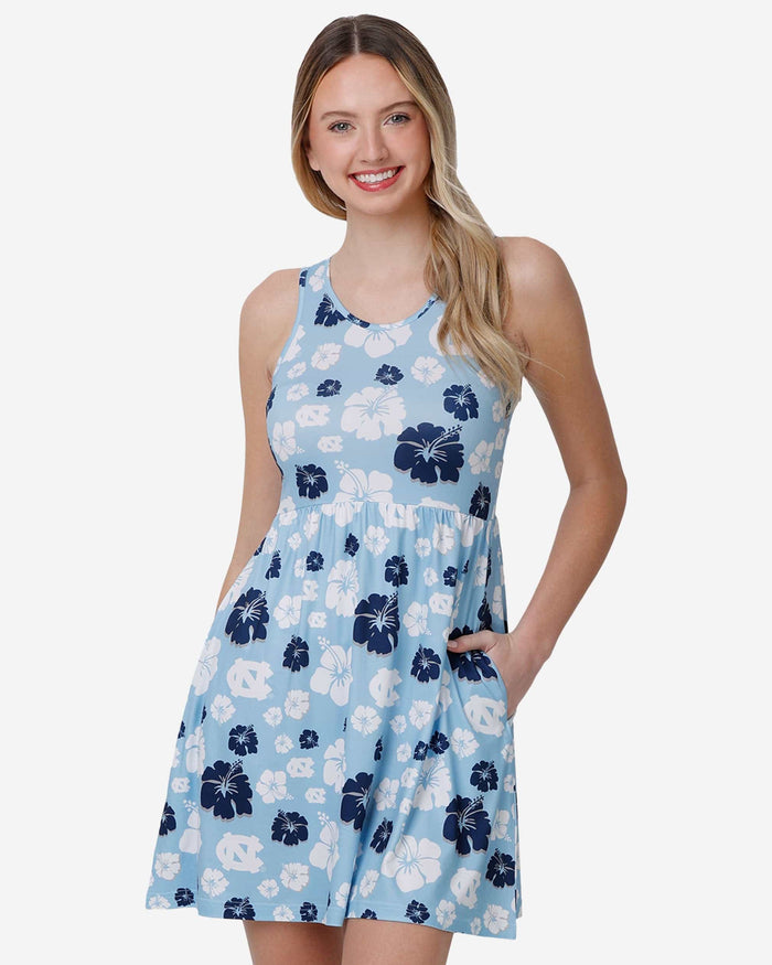 North Carolina Tar Heels Womens Fan Favorite Floral Sundress FOCO S - FOCO.com