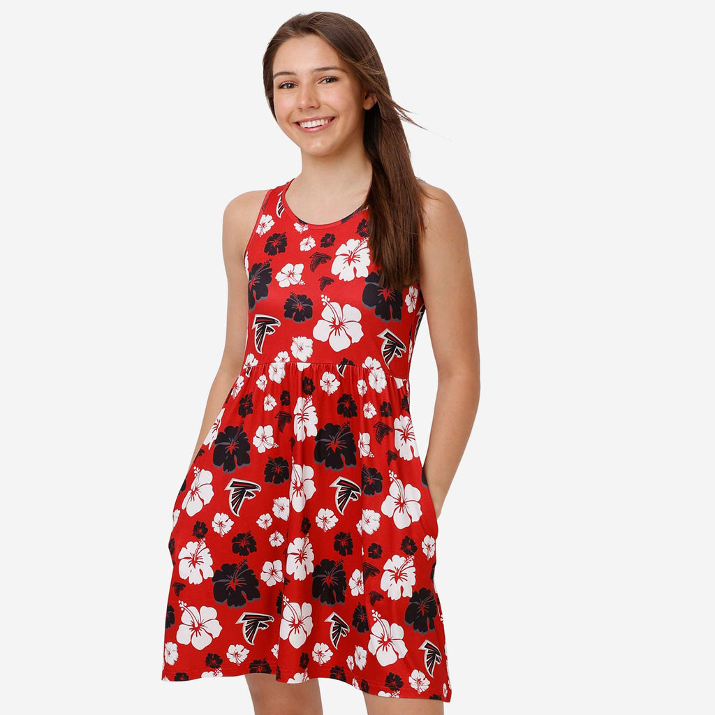 Atlanta Falcons Womens Fan Favorite Floral Sundress FOCO S - FOCO.com